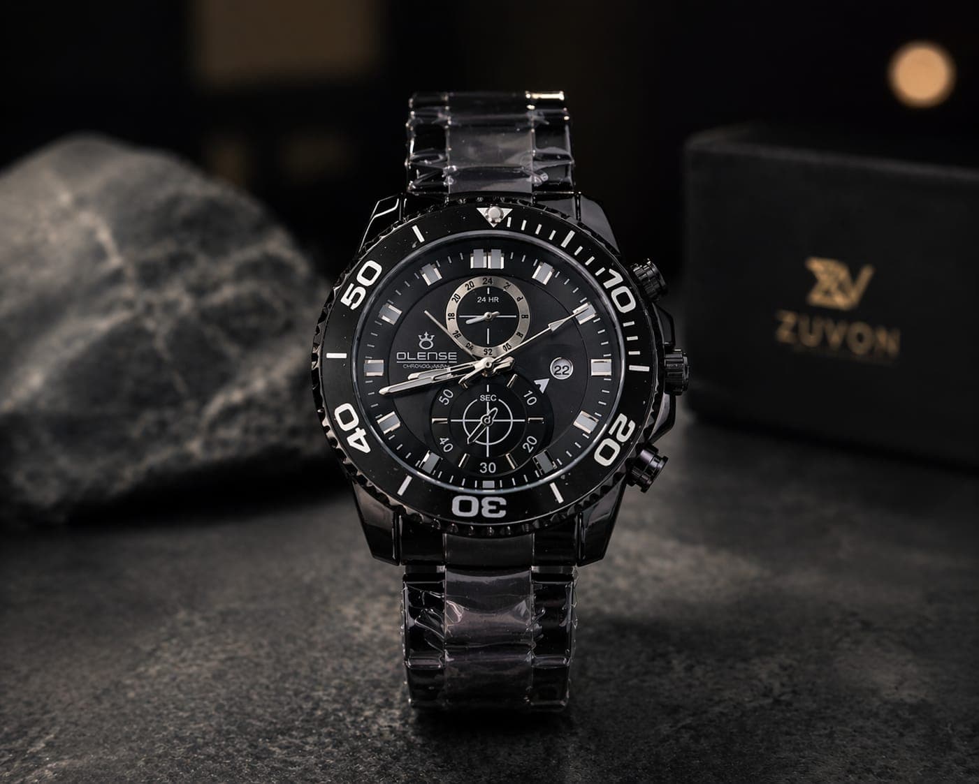 OLEVS 2870 Stainless Steel Chronograph Watch For Men